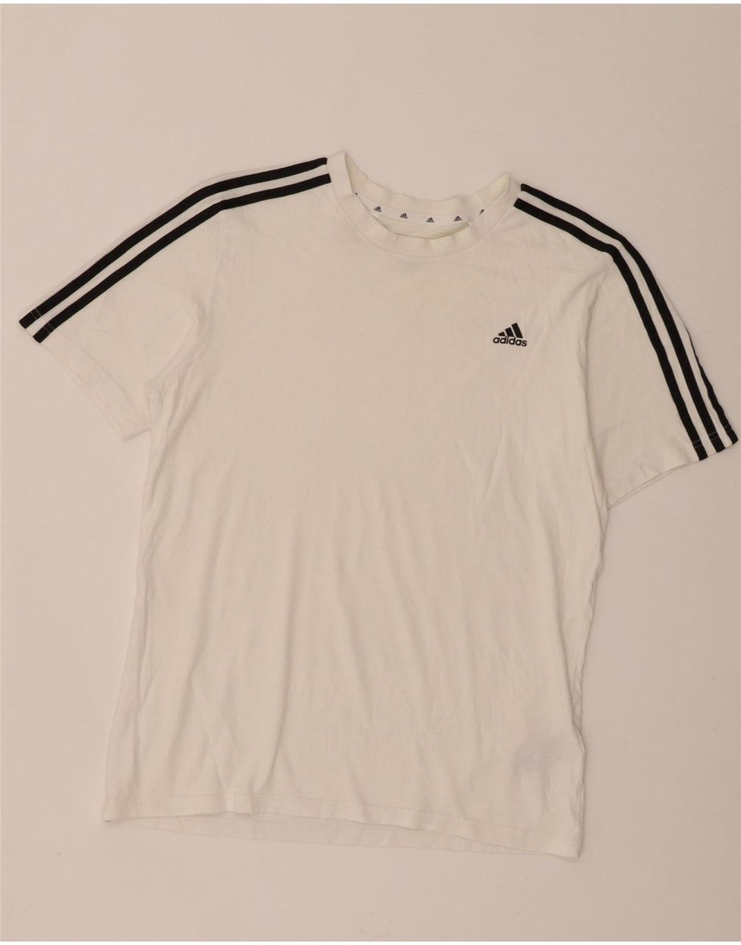 Adidas drenge T-shirt top 15-16 år hvid bomuld