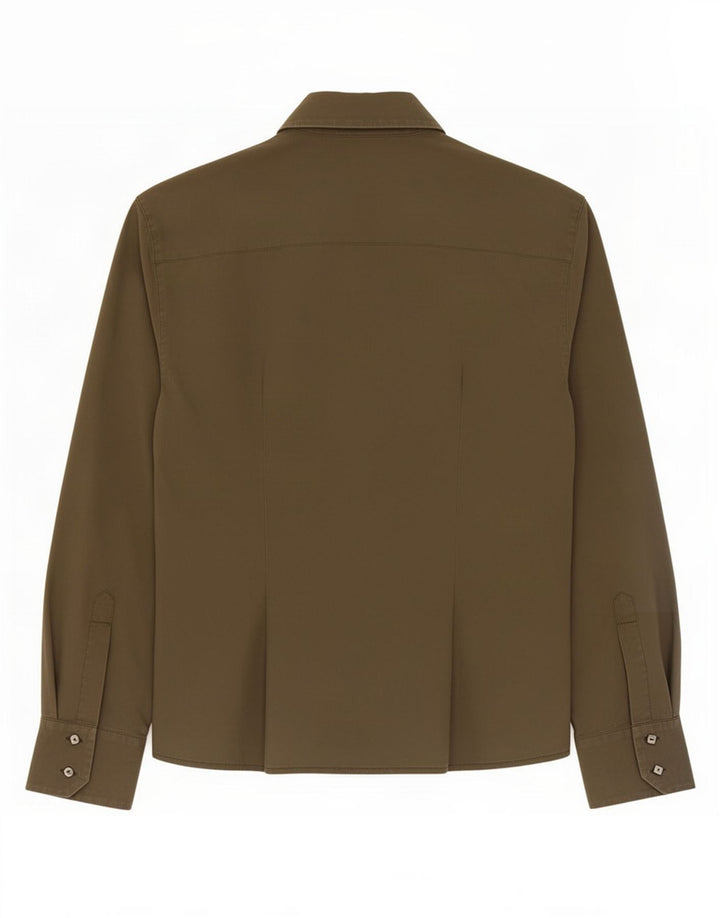 Max Mara Dameskjorte UK 10 Small Khaki