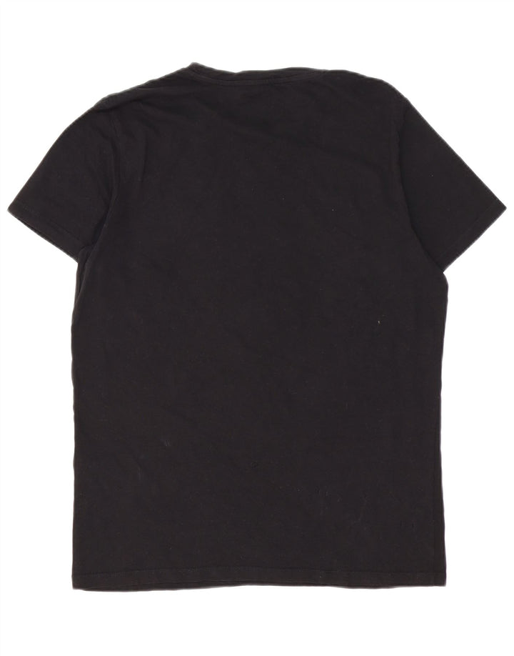 JACK & JONES Herre Core Grafisk T-Shirt Top Medium Sort Bomuld