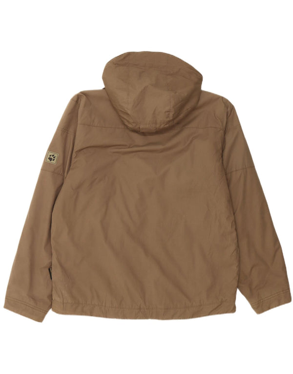 JACK WOLFSKIN Herre Hættevindjakke UK 40/42 Stor Khaki