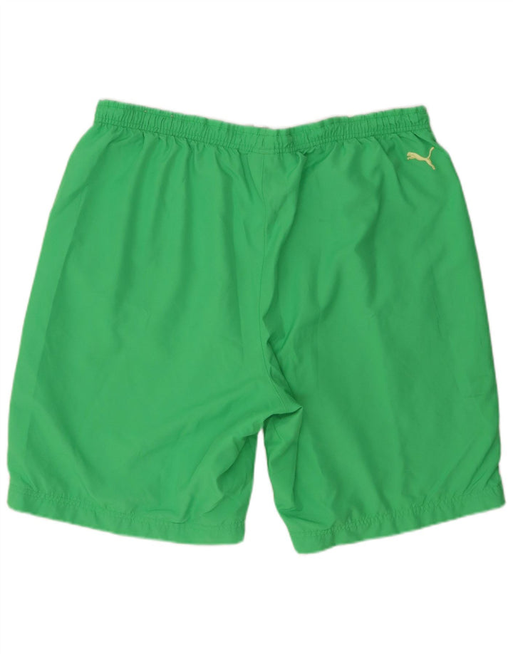 Puma Herre grafiske sportsshorts XL Grøn polyester