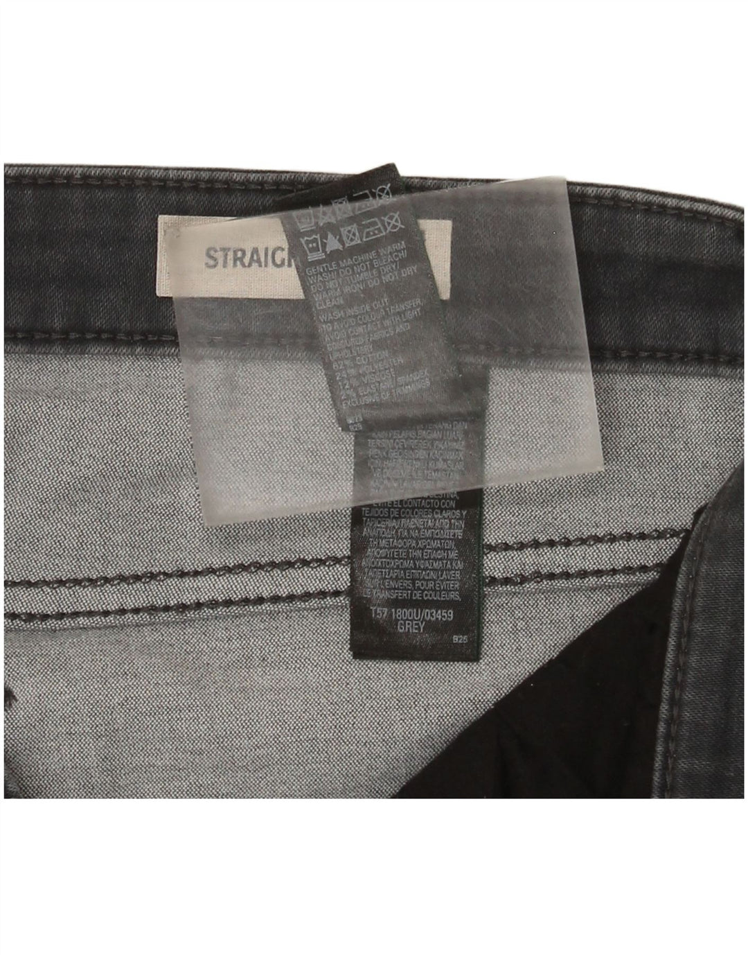 Marks & Spencer Dame Regular Straight Jeans UK 14 Large W32 L30 Grå