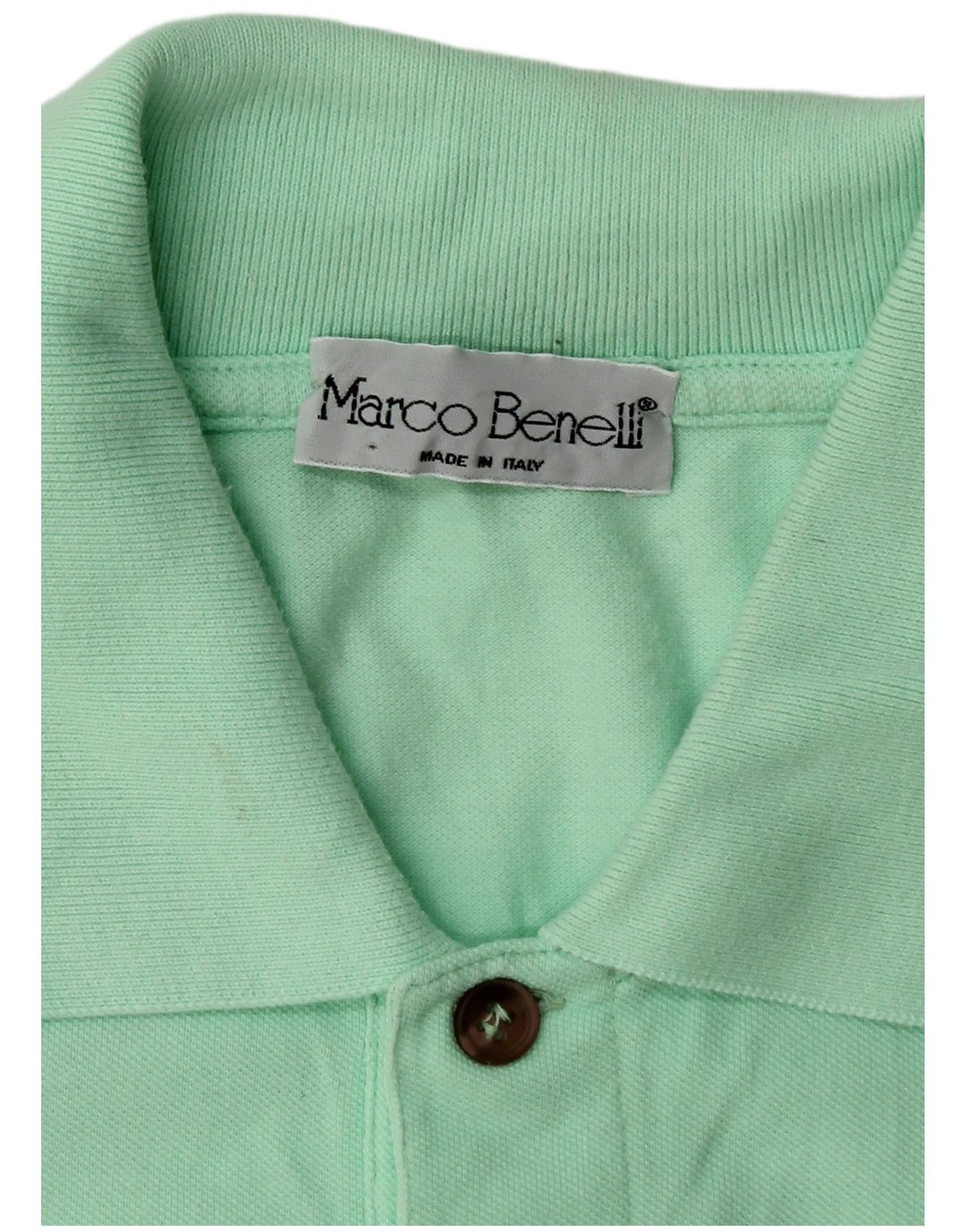 Vintage poloshirt til mænd, medium grøn
