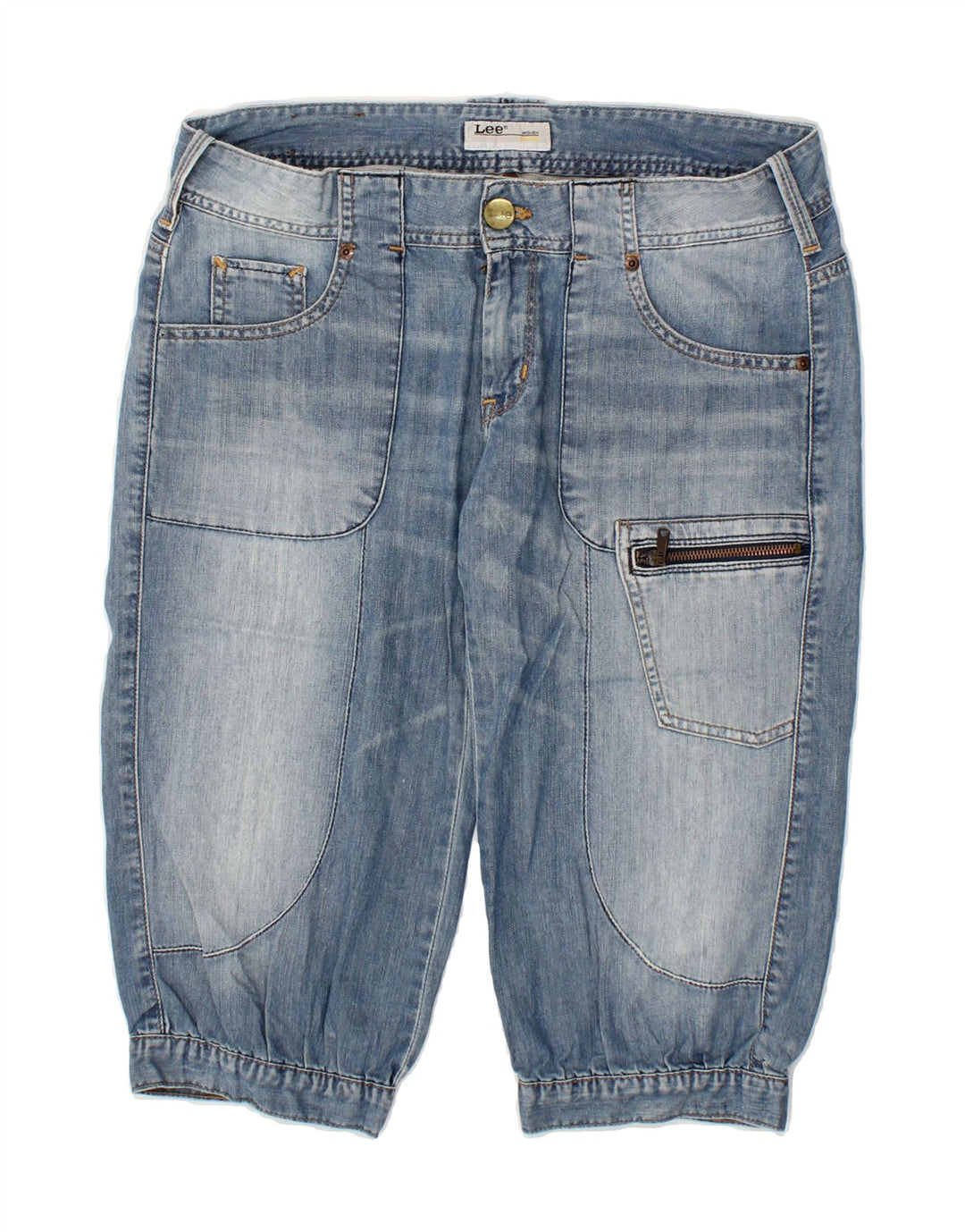 LEE Womens Denim Shorts W30 Medium Blue Cotton Vintage Lee and Second-Hand Lee from Messina Hembry 