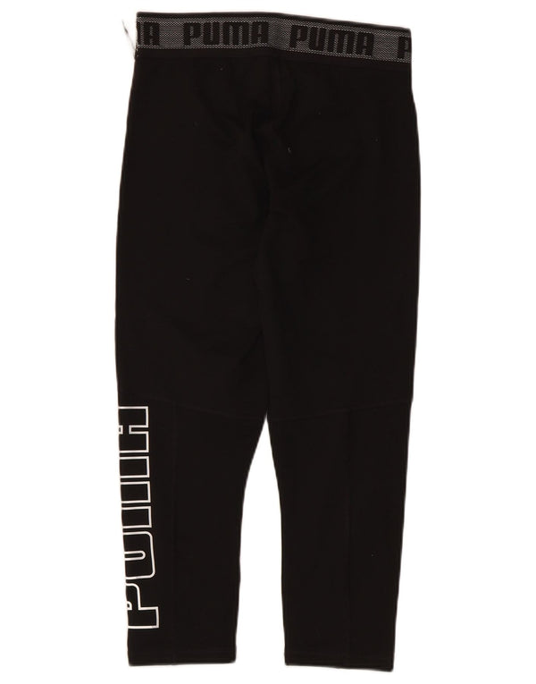 Puma Womens Grafiske Capri Leggings UK 8 Small Black Colourblock