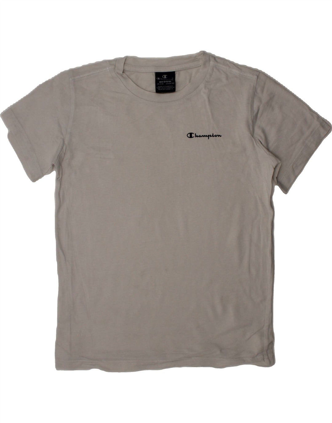 CHAMPION Boys T-Shirt Top 9-10 Years Medium Off White Vintage Champion and Second-Hand Champion from Messina Hembry 