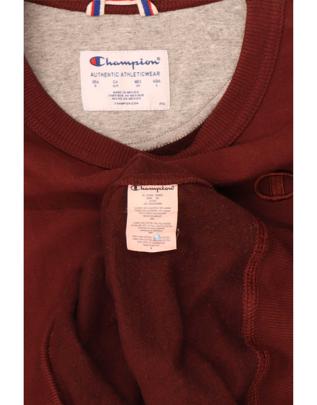 Champion Herre Sweatshirt Jumper Lille Bourgogne bomuld