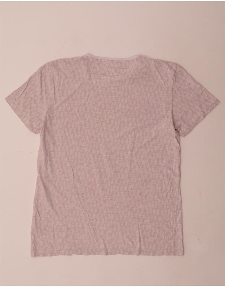 Fat Face Herre T-Shirt Top Medium Pink Paisley Cotton