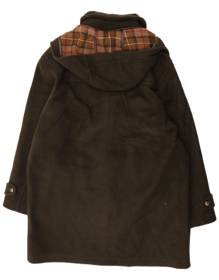 J. C. Twidd Herre Hooded Duffel Coat IT 50 Large Khaki Wool