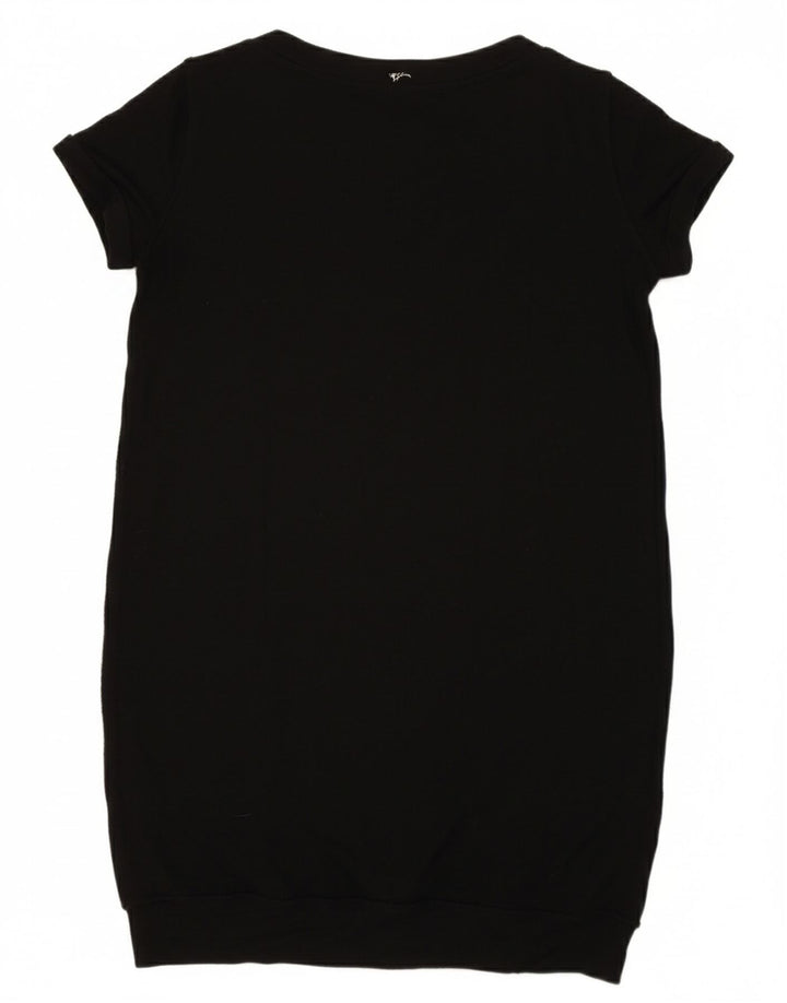 LIU JO Womens Jumper Dress UK 12 Medium Black Check