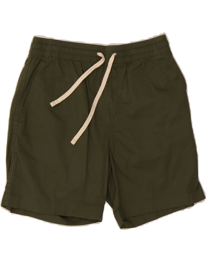 J. CREW Mens Chino Shorts Small W28 Green Cotton Vintage J. Crew and Second-Hand J. Crew from Messina Hembry 