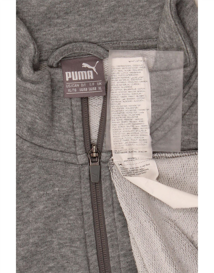Puma Herre grafisk træningsdragt Topjakke XL Grå Bomuld