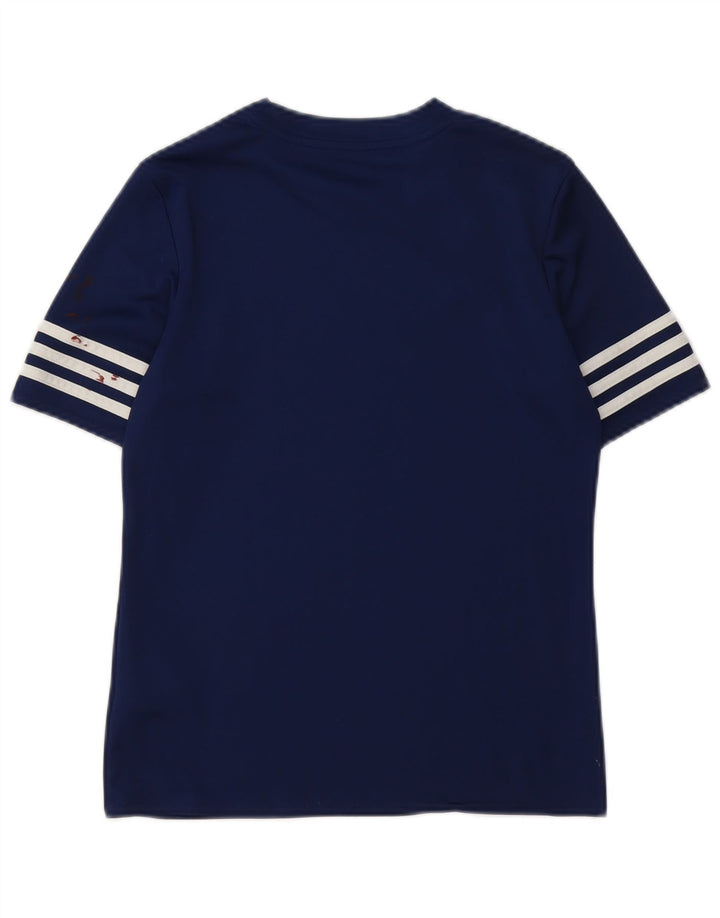 Adidas Boys Climalite T-Shirt Top 11-12 år Stor marineblå polyester