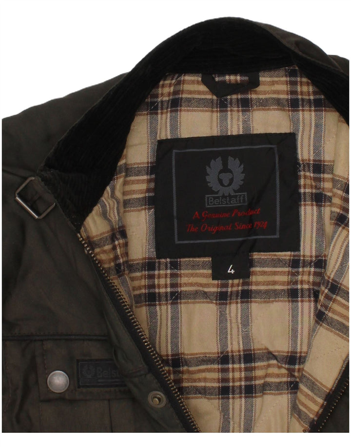 BELSTAFF Boys Racer Jacket 3-4 Years Green Nylon