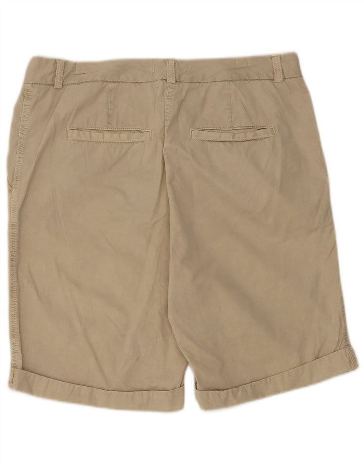 Marks & Spencer Chino Shorts til kvinder UK 12 Medium W32 Beige Bomuld