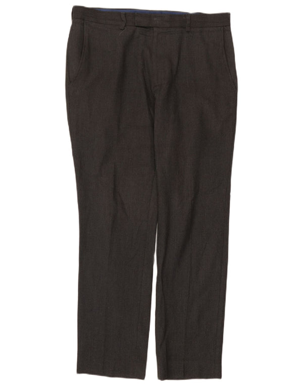 Marks & Spencer Herre Slim Suit Bukser W32 L29 Grå Polyester