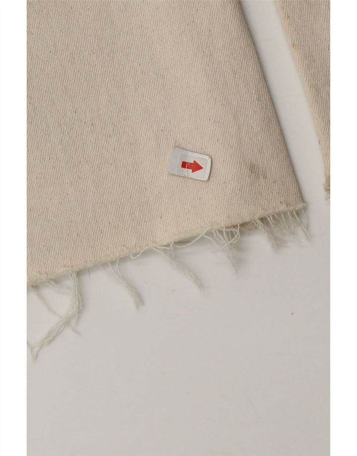 Zara Dame Straight Jeans EU 40 Medium W30 L26 Beige Bomuld