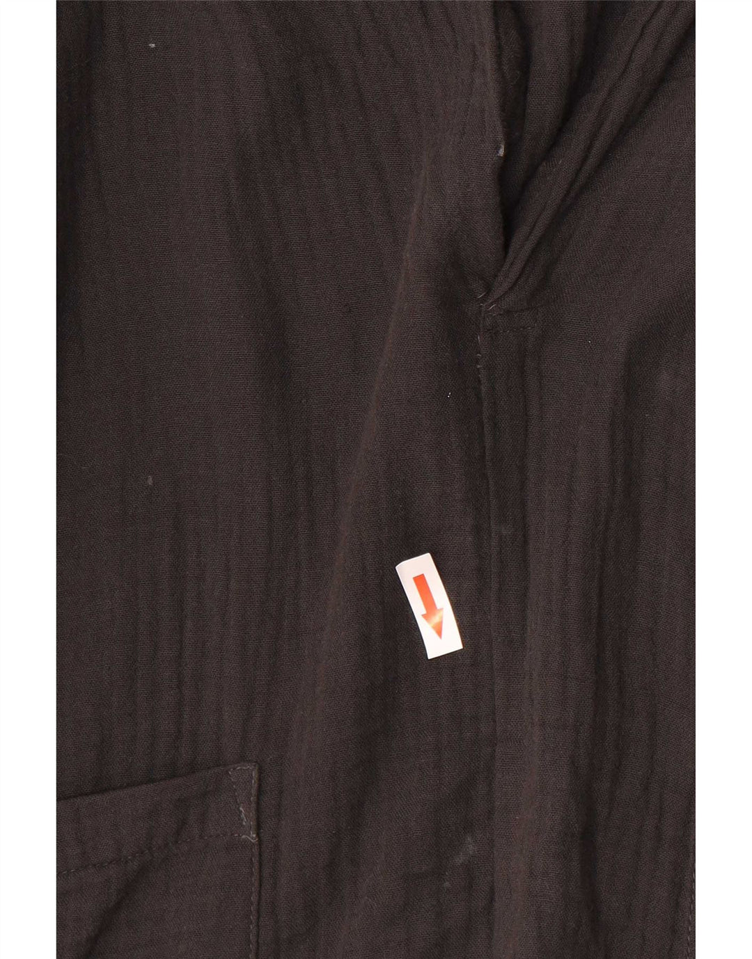 Zara Dame 3/4 ærmet oversize bluse Top UK 12 Medium Sort
