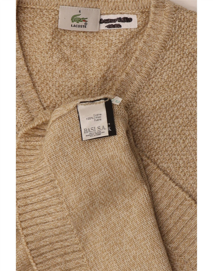 Lacoste Herrevest Tank Top Str. 6 XL Beige Uld