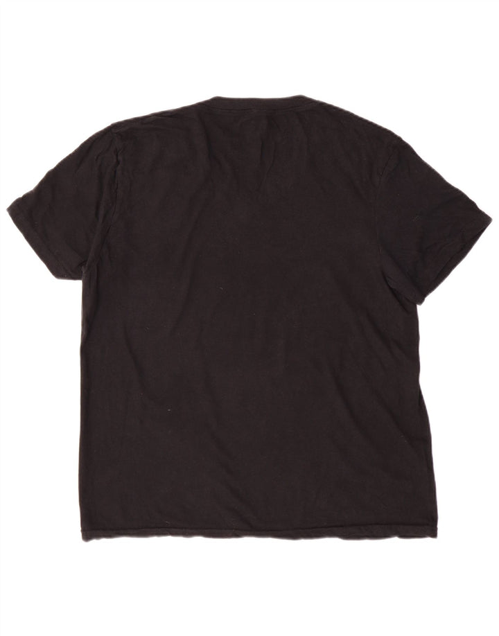 Levi's Dame T-Shirt Top UK 16 Stor Sort Bomuld Klassisk