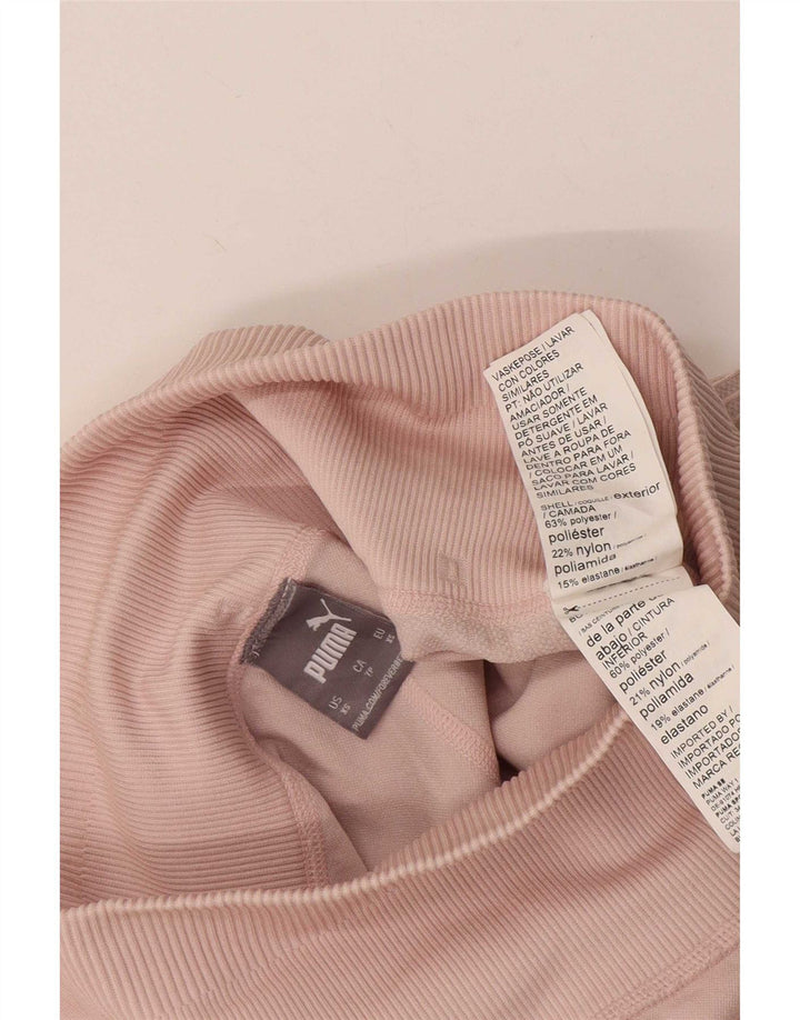 Puma Grafiske Leggings til kvinder UK 6 XS Pink Stribet Polyester