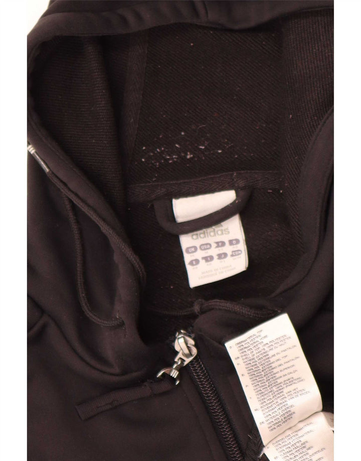 Adidas Dame Hættetrøje Sweater UK 14 Medium Sort Polyester