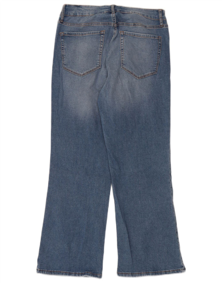 CHAPS Dame Kick Mid Rise Cropped Jeans US 8 Medium W29 L26 Blå Bomuld