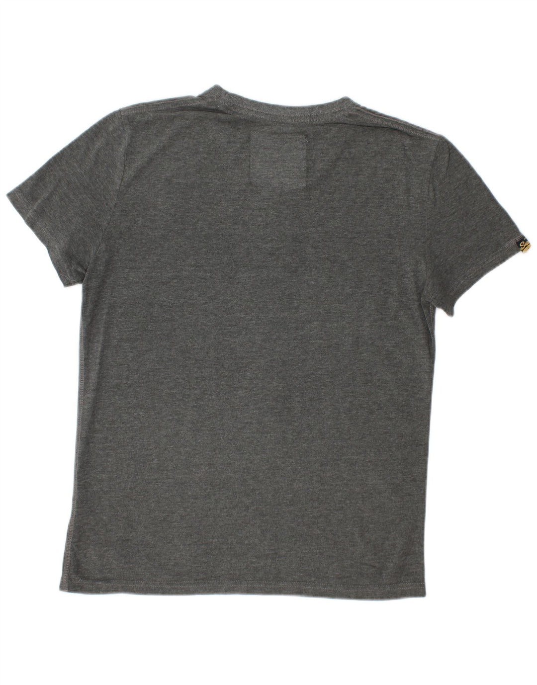 SUPERDRY Herre grafisk T-shirt top mellemgrå bomuld