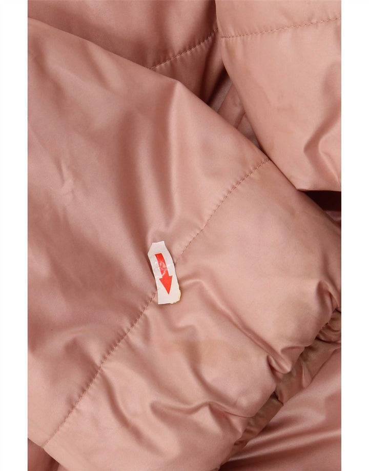 Belfe & Dame Hætte Oversized Polstret Jakke IT 46 Large Pink Polyester