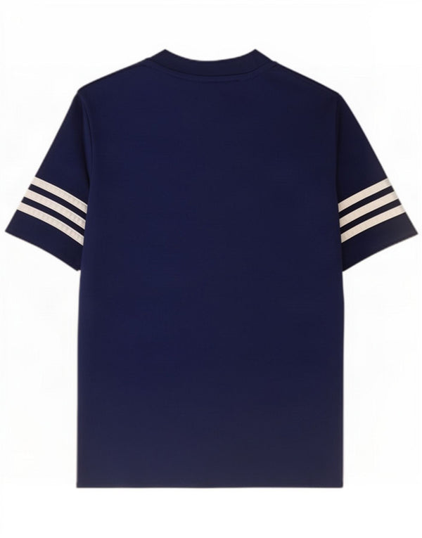 Adidas Boys Climalite T-Shirt Top 11-12 år Large Navy Blue Polyester
