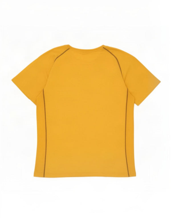 Champion Herre Grafisk T-Shirt Top XL Gul Bomuld