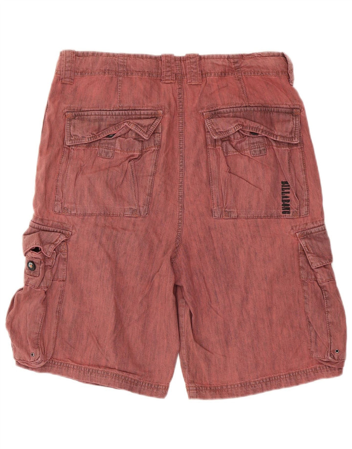 Billabong Herre Cargo Shorts W32 Medium Rød Bomuld