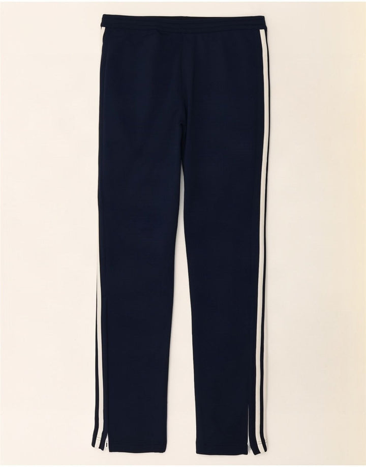 Adidas Graphic Tracksuit Bukser til kvinder UK 8/10 Small Navy Blue Polyester