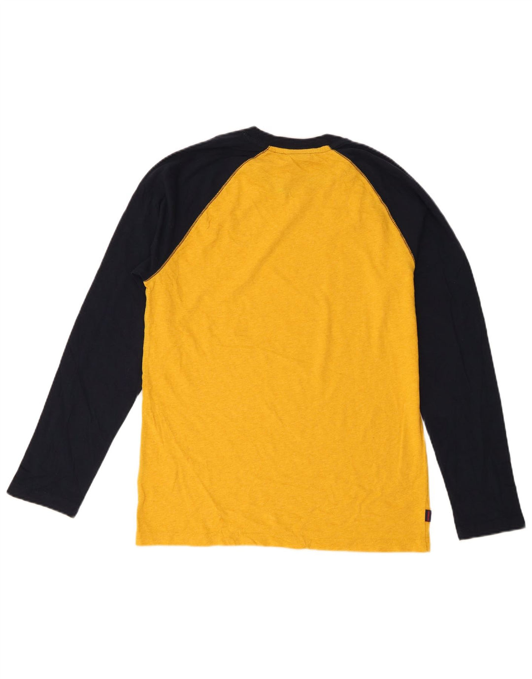 Superdry Herre Top Langærmet Medium Gul Colourblock Bomuld