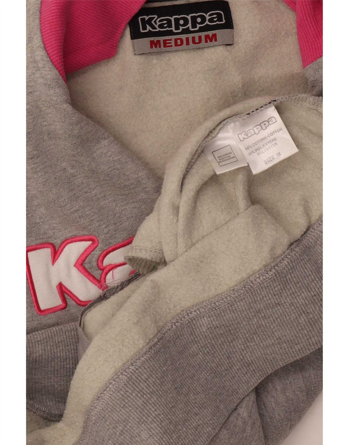 Kappa Grafisk træningsdragt topjakke til kvinder UK 12 Medium Grey Colourblock