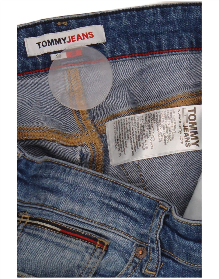 Tommy Hilfiger Herre Slim Jeans W30 L30 Blå Bomuld