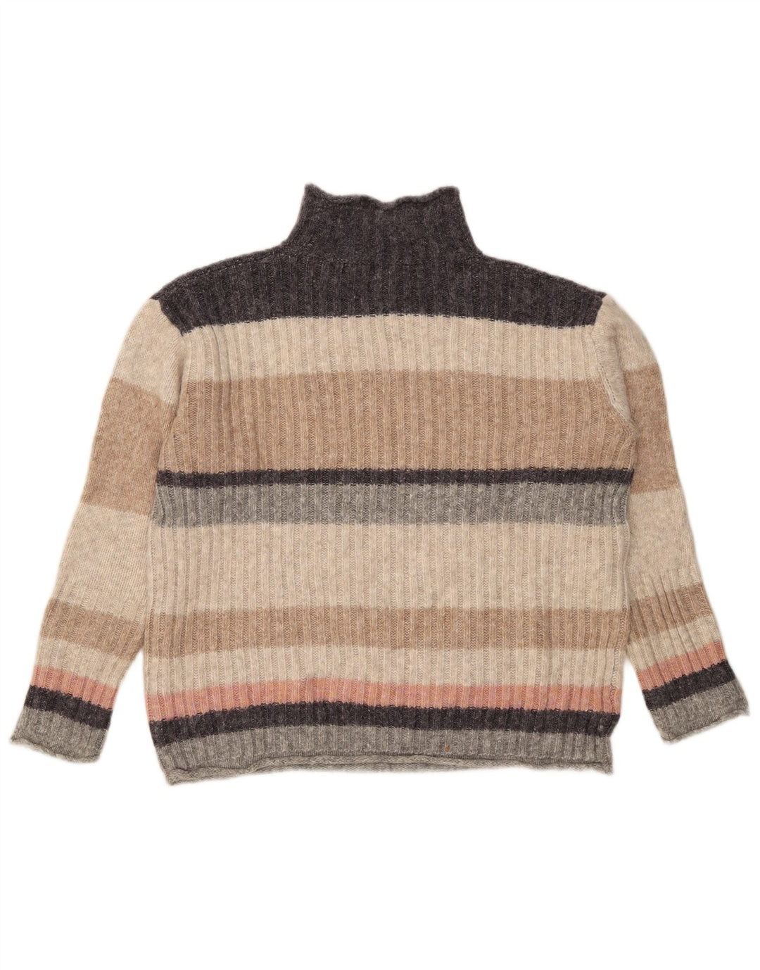 Marks & Spencer Dame Turtle Neck Jumper Sweater UK 12 Medium Multicoloure