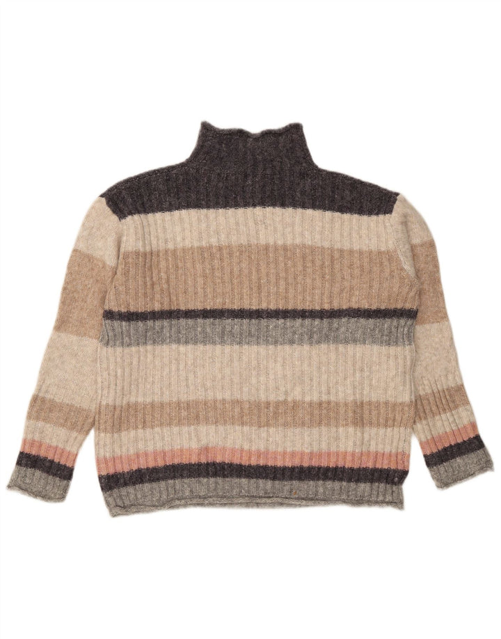 Marks & Spencer Dame Turtle Neck Jumper Sweater UK 12 Medium Multicoloure
