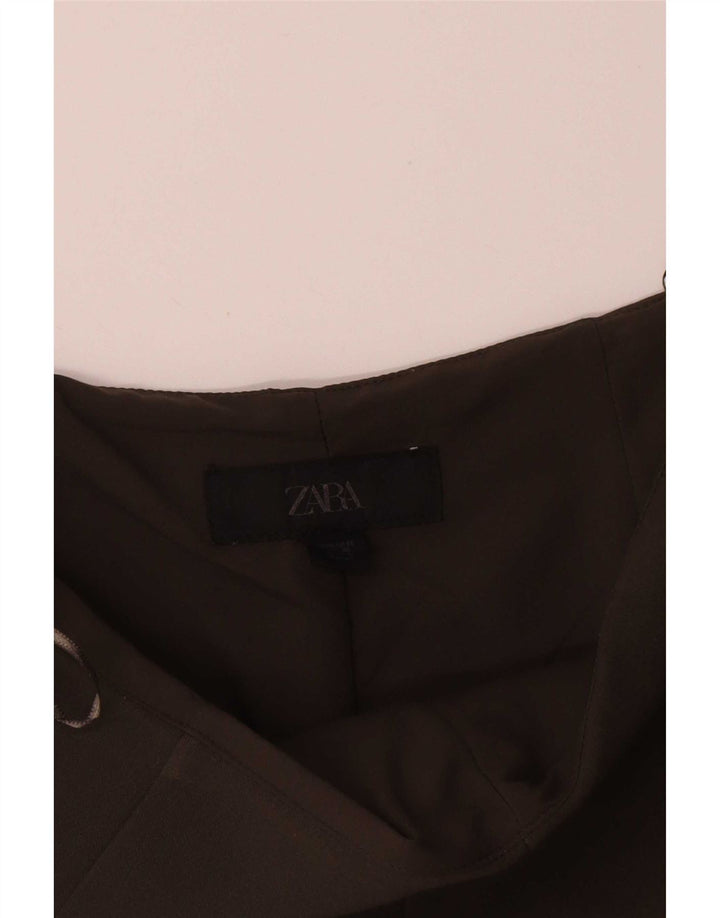 Zara Dame Højtalje Casual Shorts Medium W28 Brun