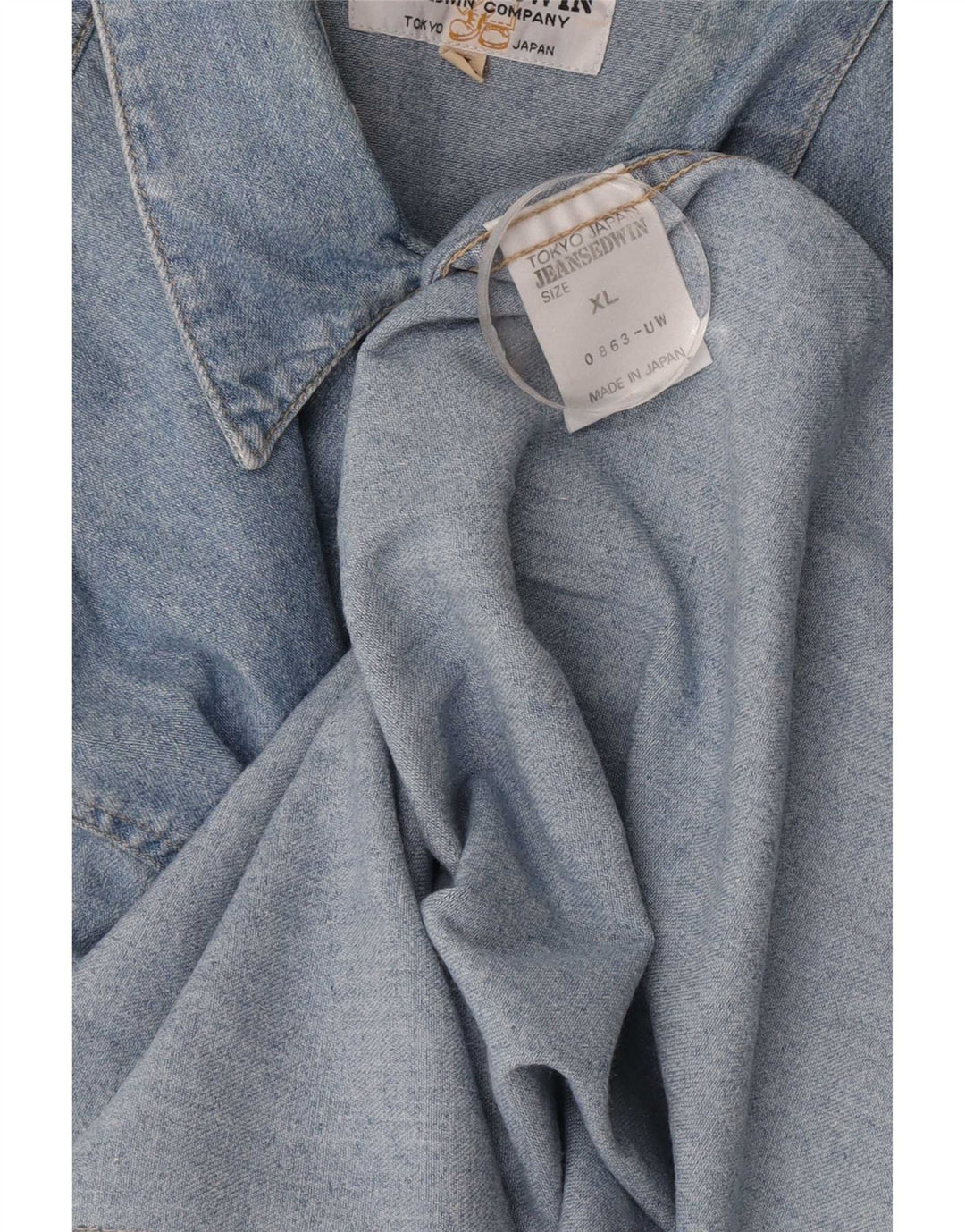 Edwin Herre Denim Shirt XL Blå Bomuld