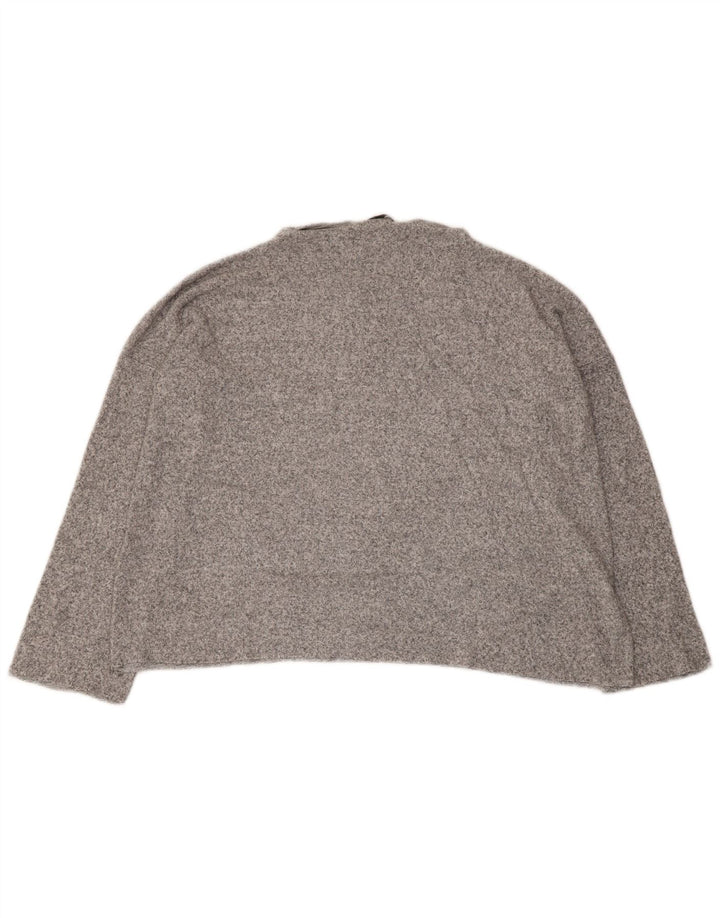 Zara Dame Top Langærmet UK 14 Medium Grå Flecked