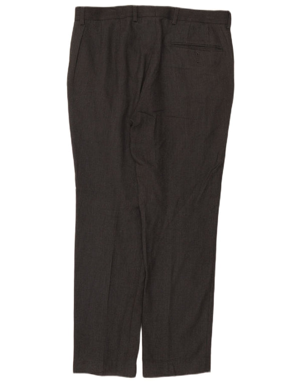Marks & Spencer Herre Slim Suit Bukser W32 L29 Grå Polyester