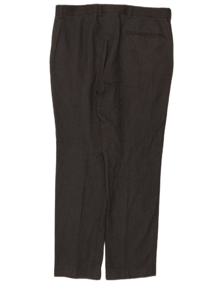 Marks & Spencer Herre Slim Suit Bukser W32 L29 Grå Polyester