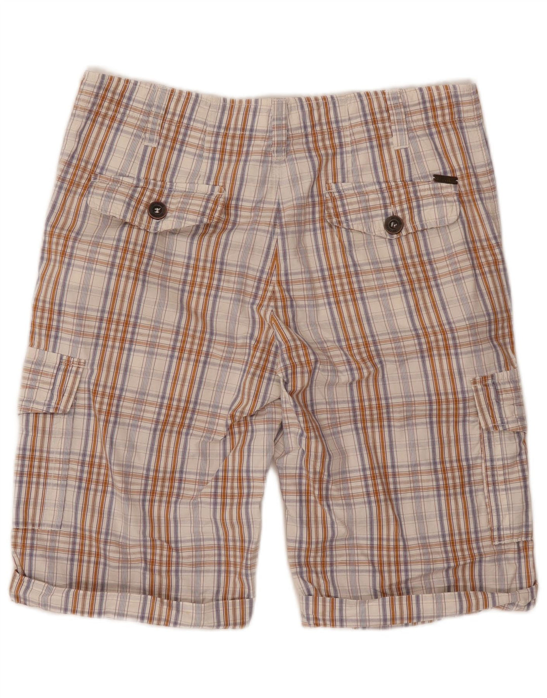 Just Cavalli Herre Cargo Shorts W36 Large Beige Check