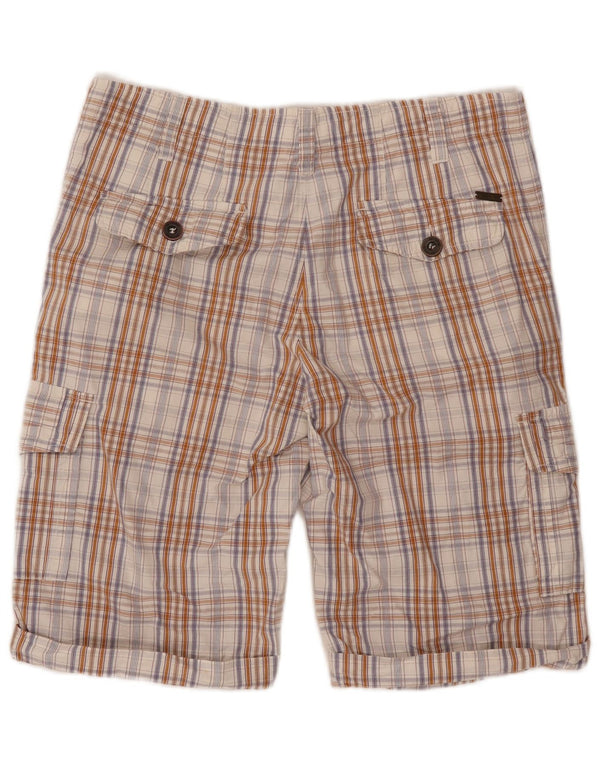 Just Cavalli Herre Cargo Shorts W36 Large Beige Check