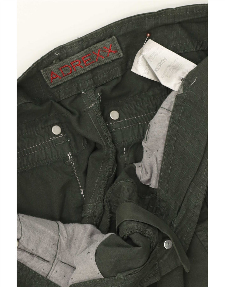 Vintage Herre Cargo Shorts W34 Stor grøn bomuld