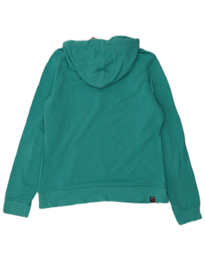 PUMA Womens Graphic Hoodie Jumper UK 14 Medium Green