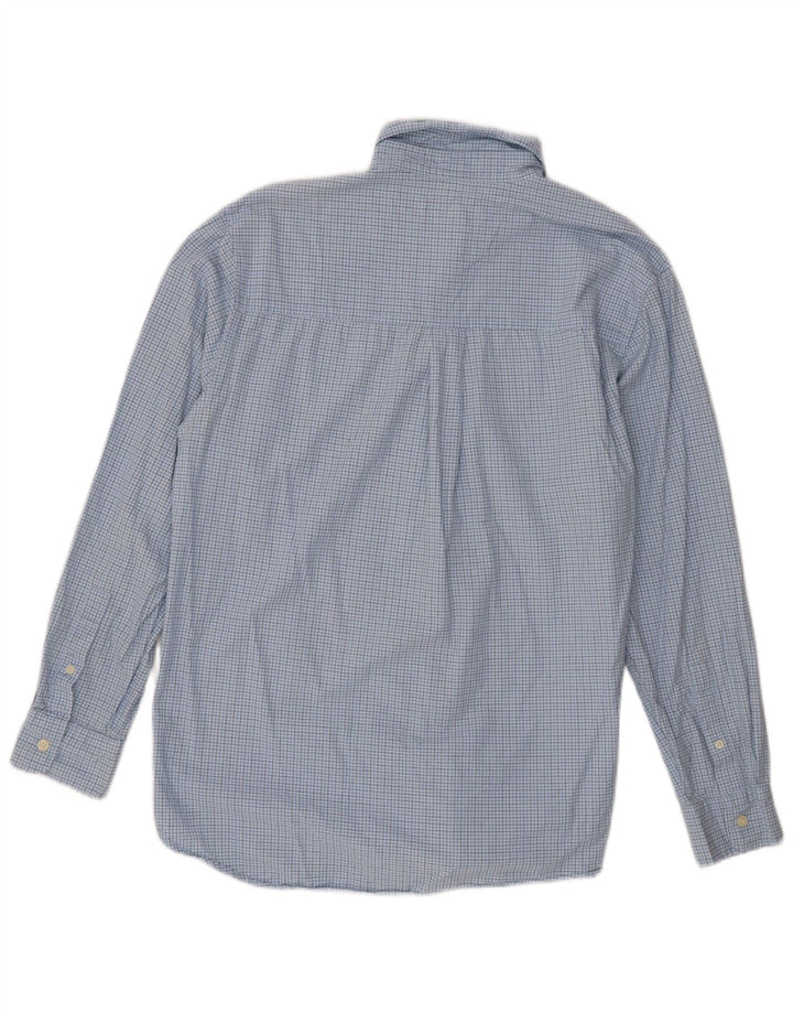 Chaps Herreskjorte Medium Blue Gingham Cotton