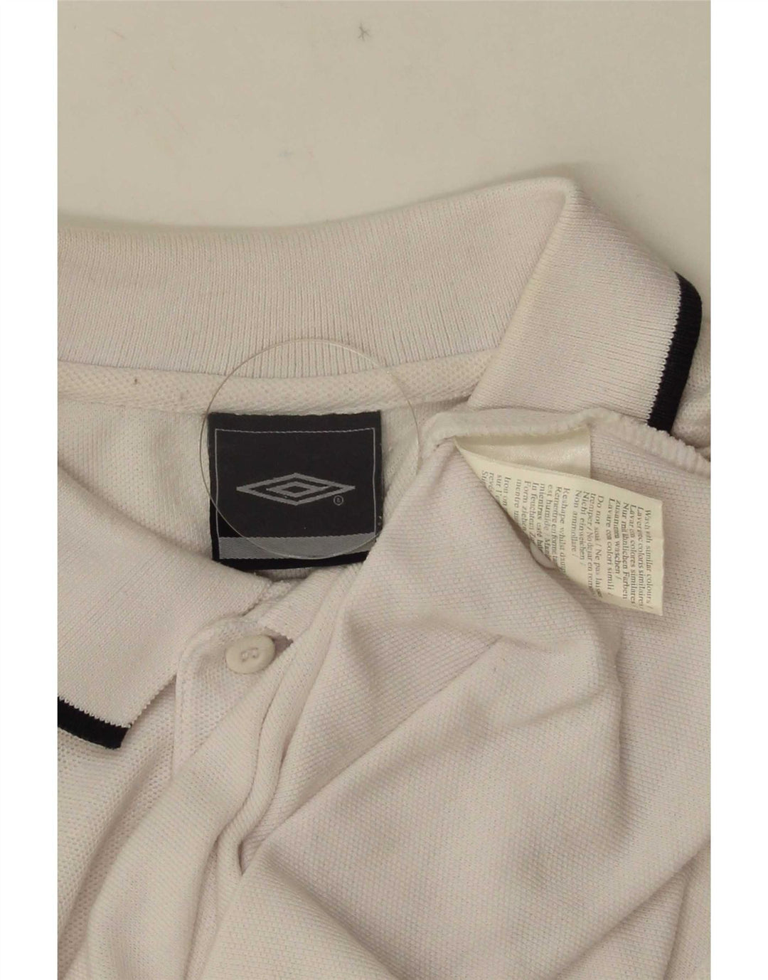 Umbro Herre Polo Shirt Medium White Polyester