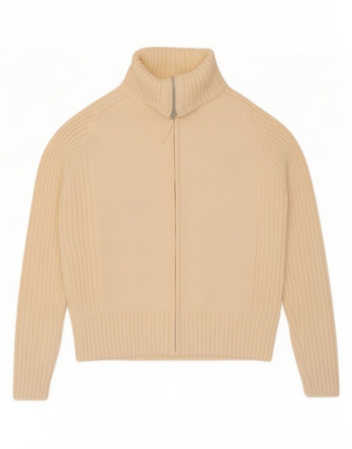 Marks & Spencer Dame Cardigan Sweater med fuld lynlås UK 16 Large Off White